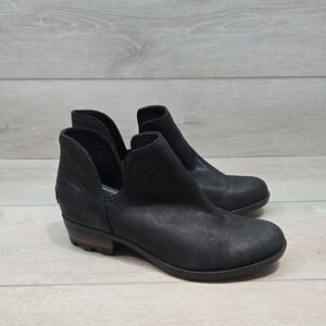 Sorwl Women's Ankle Cut Out Side Boots Shoes Chuncky Platform Sz 7